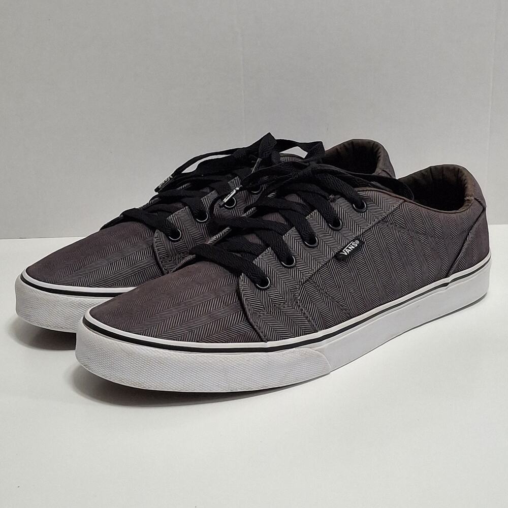 Vans Shoes Mens 12 Off The Wall Black Skateboarding Canvas Sneakers Casual